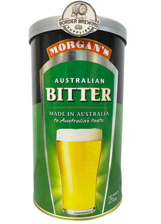 Australian Bitter Morgan’s Brewing Co. 1.7kg Malt Extract Brewing Kit A full-flavoured brew, gentle in malt character with a full and robust hop bitterness.  Made in Australia to Australia's taste. 