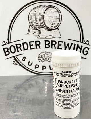 Campden Tablets Cheese wine cider beer yeast. Campden tablets consist of Sodium Metabisulfite in a compressed, tablet form. They are primarily is used in Wine, Cider & Beer making to kill bacteria and to inhibit the growth of wild yeast. Campden Tablets can also be used to eliminate free Chlorine & Chloramine, from water solutions.