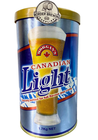 Canadian Light Morgan’s Brewing Co. 1.7kg Malt Extract Brewing Kit Kettled and formulated from traditional Canadian brewing recipes, Lightly hopped and light in colour, a refreshing summer ale perfect for Australian summers. 