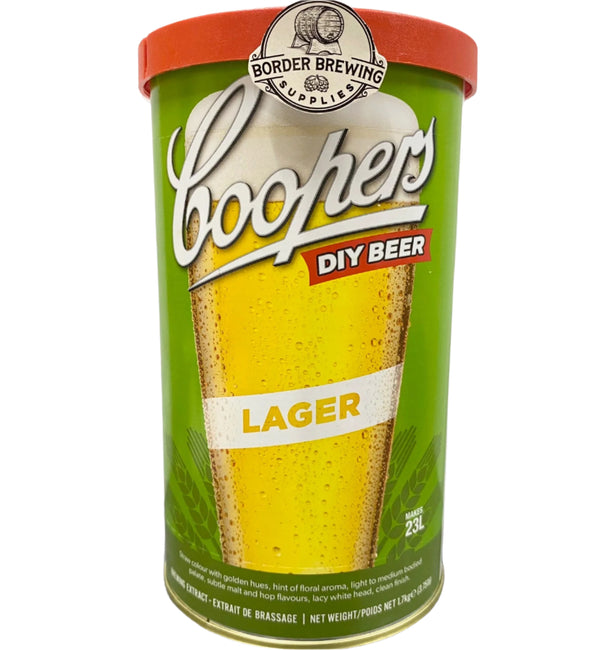 Lager Coopers Original 1.7kg DIY Malt Extract Brewing Kit Straw colour with golden hues and a lacy white head. Light floral aromas follow through on a light to medium bodied palate with subtle malt and hop flavours and a clean finish.  An Australian Lager style with plenty of character.