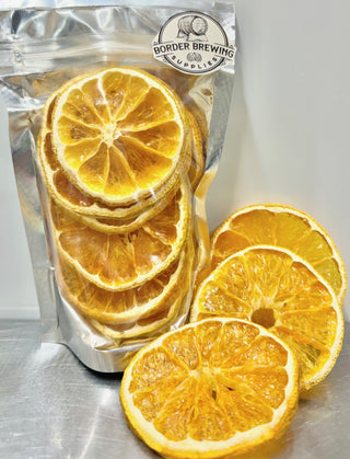 Drink Bitz
Dehydrated Oranges
20g Australian grown Oranges

Decorate your next drink or cocktail with Drink Bitz dehydrated oranges.

Add dried oranges to your next gin botanical recipe mix.

Garnish drinks & cocktails or decorate food with these delicious oranges.

There are many other uses such as -

Mulled Wine, Cooking, Flavoured Water, Potpourri, Garlands, Ornaments etc