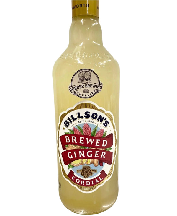 Brewed Ginger Billson's 700ml Cordial Jazz up your Vodka or mix in a cocktail.  Billson's Brewed Ginger Cordial is sure to make any drink pop! Brewed with Billson's pure alpine spring water, Billson's syrups are easily enjoyed with still or sparkling water. They also work as the star ingredient in your amazing cocktail or cooking creation.