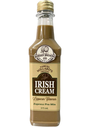 Samuel Willards Irish Cream Liqueur Express premix Baileys Essence Spirit Flavouring Rich and creamy in the style of the famous Bailey’s Irish Cream. Irish cream is a rich liqueur made with Irish whiskey and cream. It can be served straight, on the rocks, or mixed into cocktails. You can also use it as an ingredient in boozy, decadent desserts.  Samuel Willard’s Express premix is already mixed with the recommended sugar base, so there is no messy mixing required, just Shake and pour