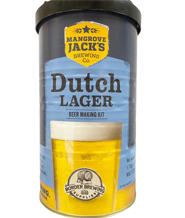 Dutch Lager Mangrove Jack's International 1.7kg Malt Extract Brewing Kit This favourite of the Amsterdam crowd is now readily available in most bars of the world.  A crisp golden refreshing Lager in the style Heineken & Grolsch