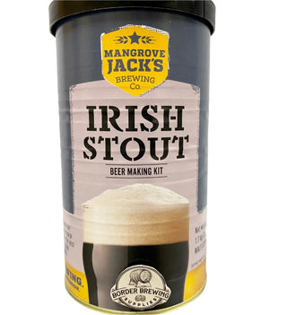 Irish Stout Mangrove Jack's International 1.7kg Malt Extract Brewing Kit Very dark and very hoppy, a rich beer of great character. Best served at cellar temperatures.  In the style of Guinness