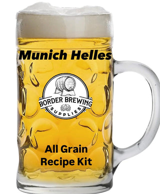 Munich Helles German Lager All Grain Recipe Kit A clean, malty, gold-colored German lager with a smooth grainy-sweet malty flavor and a soft, dry finish. Subtle spicy, floral, or herbal hops and restrained bitterness help keep the balance malty but not sweet, which helps make this beer a refreshing, everyday drink.