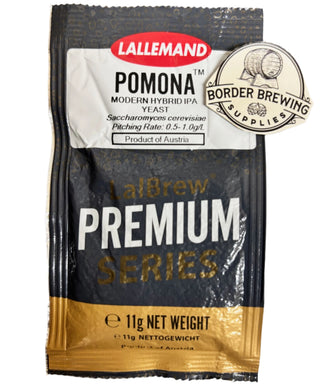 Pomona
Modern Hybrid IPA Yeast
Lallemand LalBrew
LalBrew Pomona™ is a hybrid yeast that was selected for flavour and fermentation performance in hoppy beers. LalBrew Pomona™ produces a unique and juicy flavour profile with notes of peach, citrus, and tropical fruits. This strain was developed by our partner Escarpment Laboratories. The result is a fruity, stress-tolerant, and robust strain that enhances biotransformation and haze for modern IPA styles.