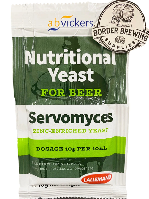 Servomyces Lallemand Nutritional Yeast for Beer Zinc Enriched. Servomyces is a naturally enriched single-strain brewing yeast that is used as a biological yeast nutrient. The propagation and drying process of Servomyces has been specifically designed to accumulate a range of trace minerals and elements that are essential or limiting during alcoholic fermentation.