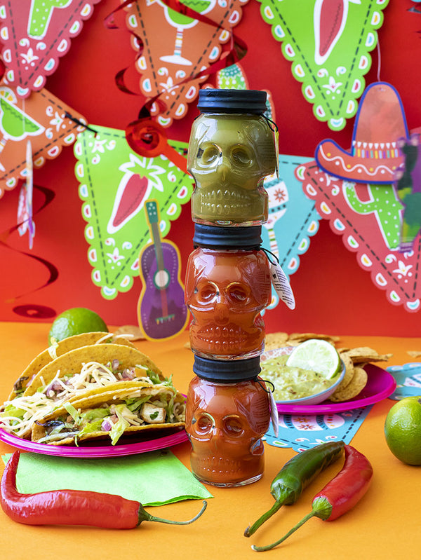 Hot Sauce MEXICAN Skull Collection